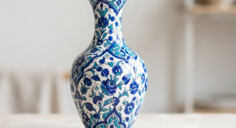 Multani Blue Pottery Vase — alternate view